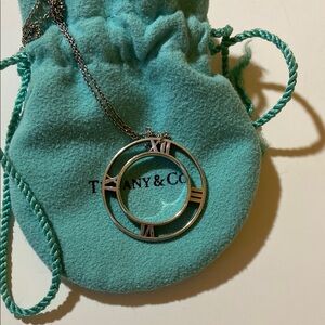 Tiffany & Co. Sterling Silver Atlas Pendant Necklace